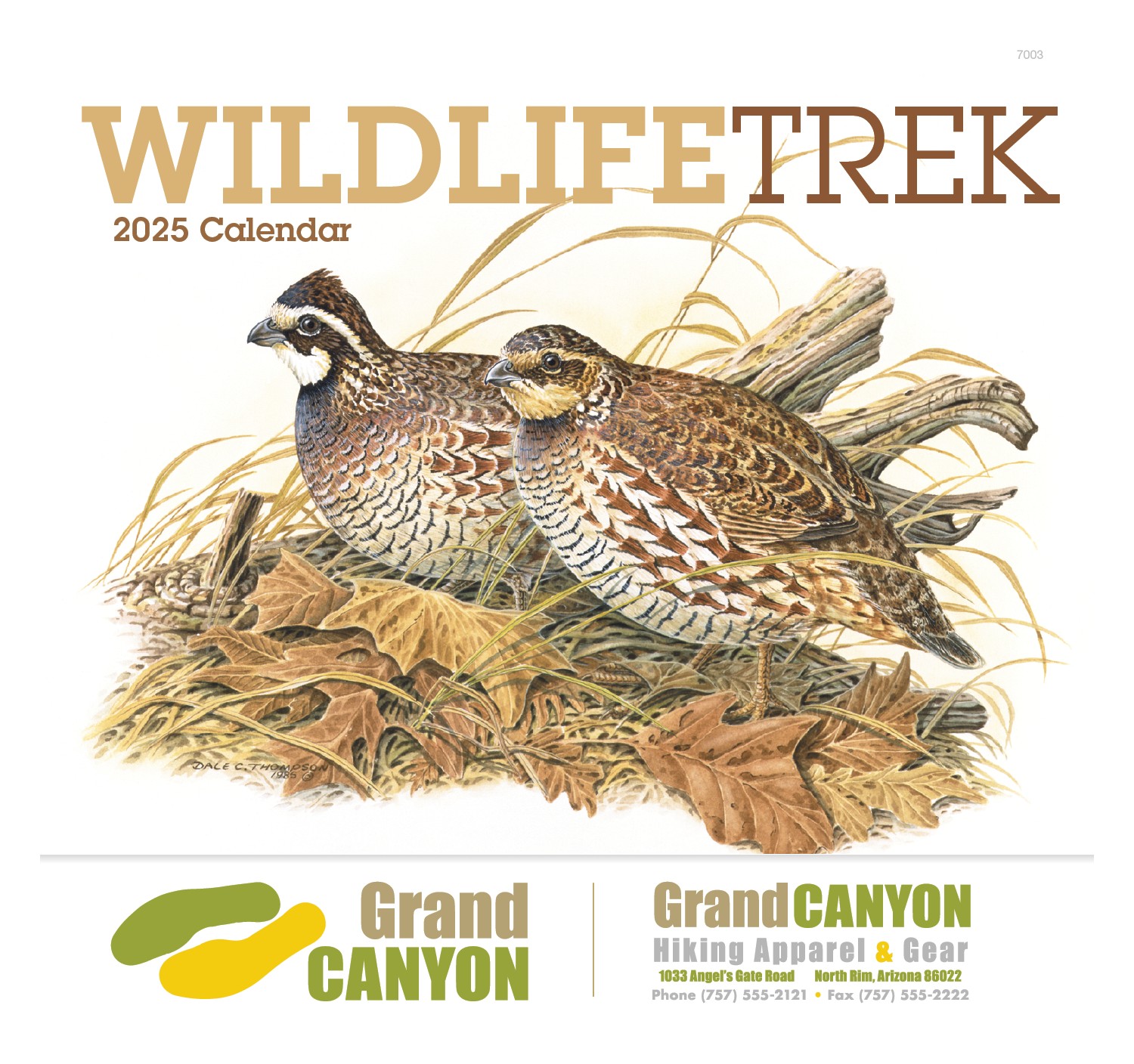Good Value™ Wildlife Trek - Stapled Calendar 2