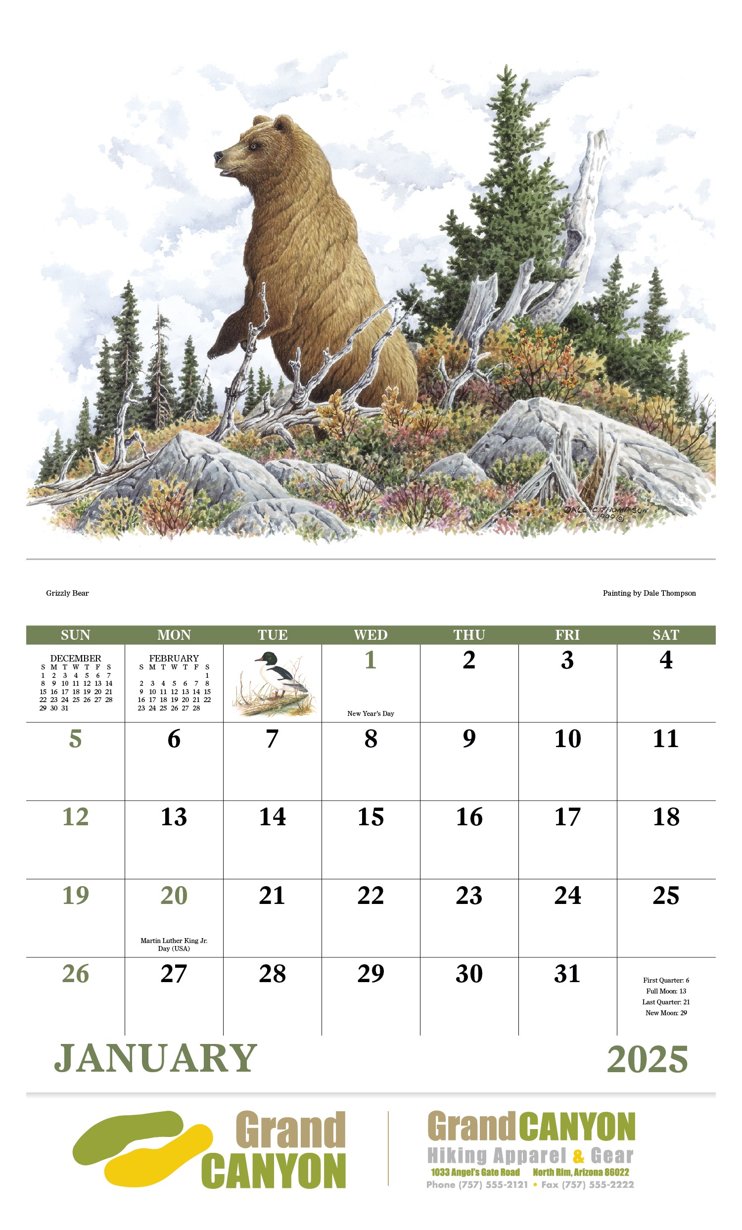 Good Value™ Wildlife Trek - Stapled Calendar 2