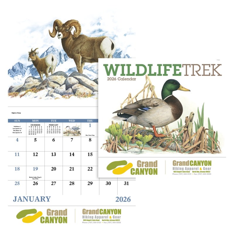 Good Value™ Wildlife Trek - Stapled Calendar 2 Good Value™ Wildlife Trek - Stapled Calendar 2