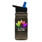 Garyline® RPET Bottle with Flip-Straw Lid - 20 oz. - RP20H_smoke_bottle_blackwithblue_lid_full.png Garyline® RPET Bottle with Flip-Straw Lid - 20 oz. - RP20H_smoke_bottle_blackwithblue_lid_full.png