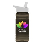 Garyline® RPET Bottle with Flip-Straw Lid - 20 oz. - RP20H_smoke_bottle_white_lid_full.png Garyline® RPET Bottle with Flip-Straw Lid - 20 oz. - RP20H_smoke_bottle_white_lid_full.png