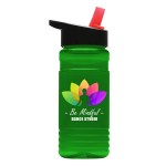 Garyline® RPET Bottle with Flip-Straw Lid - 20 oz. - RP20H_translucentgreen_bottle_blackwithred_lid_full.png Garyline® RPET Bottle with Flip-Straw Lid - 20 oz. - RP20H_translucentgreen_bottle_blackwithred_lid_full.png
