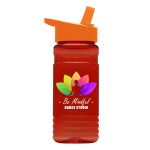 Garyline® RPET Bottle with Flip-Straw Lid - 20 oz. - RP20H_translucentred_bottle_orange_lid_full.png Garyline® RPET Bottle with Flip-Straw Lid - 20 oz. - RP20H_translucentred_bottle_orange_lid_full.png