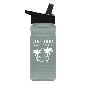 Garyline® RPET Bottle with Flip-Straw Lid - 20 oz. 2 Garyline® RPET Bottle with Flip-Straw Lid - 20 oz. 2