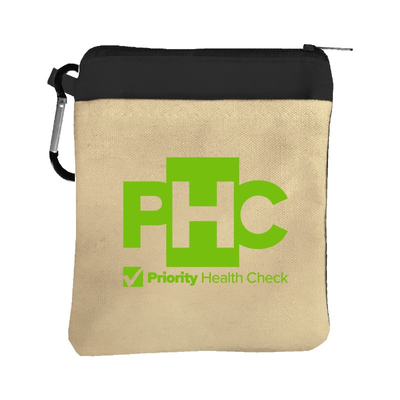 Garyline® Canvas Zipper Pouch with Carabiner 2 Garyline® Canvas Zipper Pouch with Carabiner 2