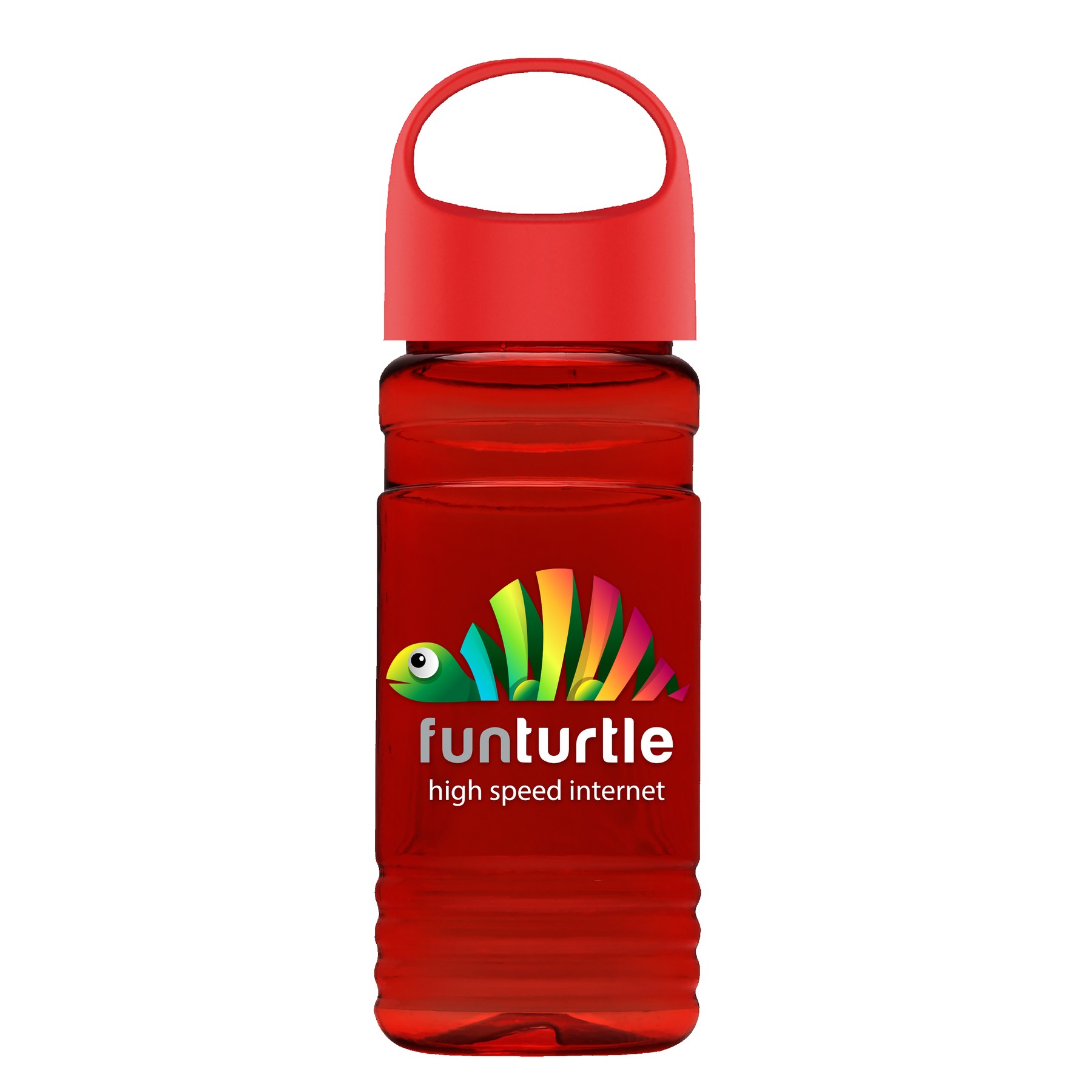 Garyline® RPET Bottle with Oval Crest Lid - 20 oz. 2