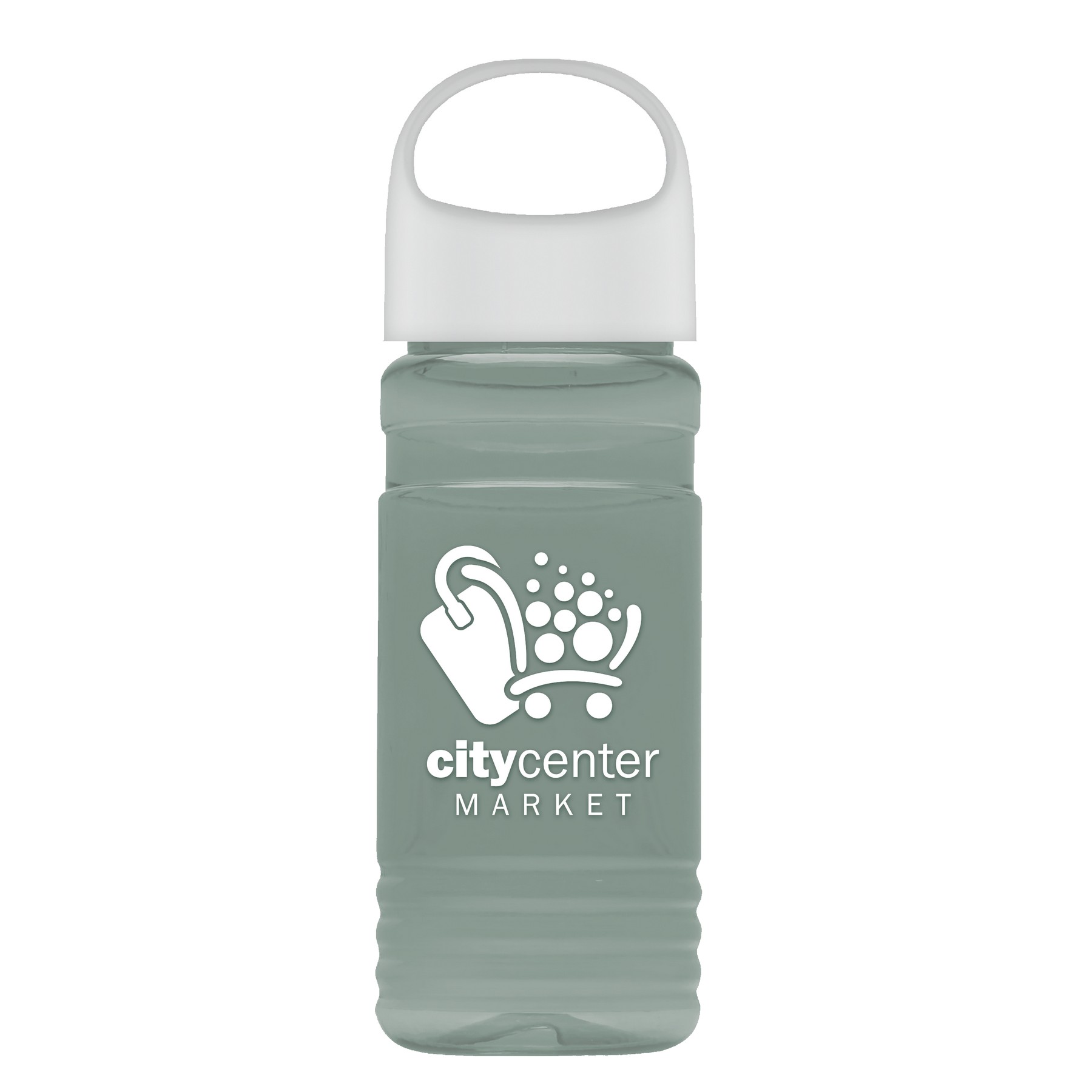 Garyline® RPET Bottle with Oval Crest Lid - 20 oz. 2