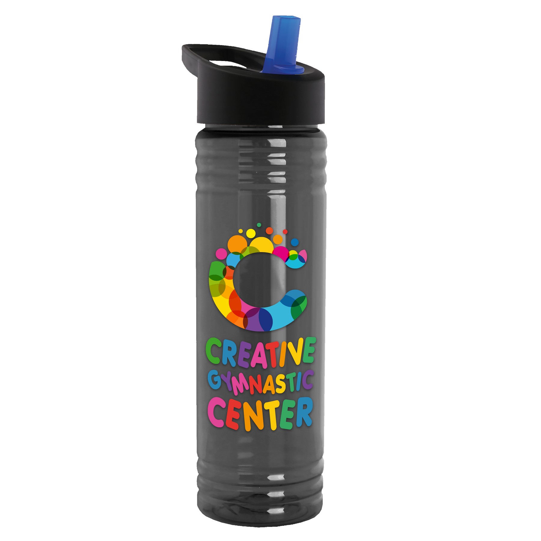 24 Oz. Slim Fit Upcycle Rpet Bottle w/Flip Straw Lid 1