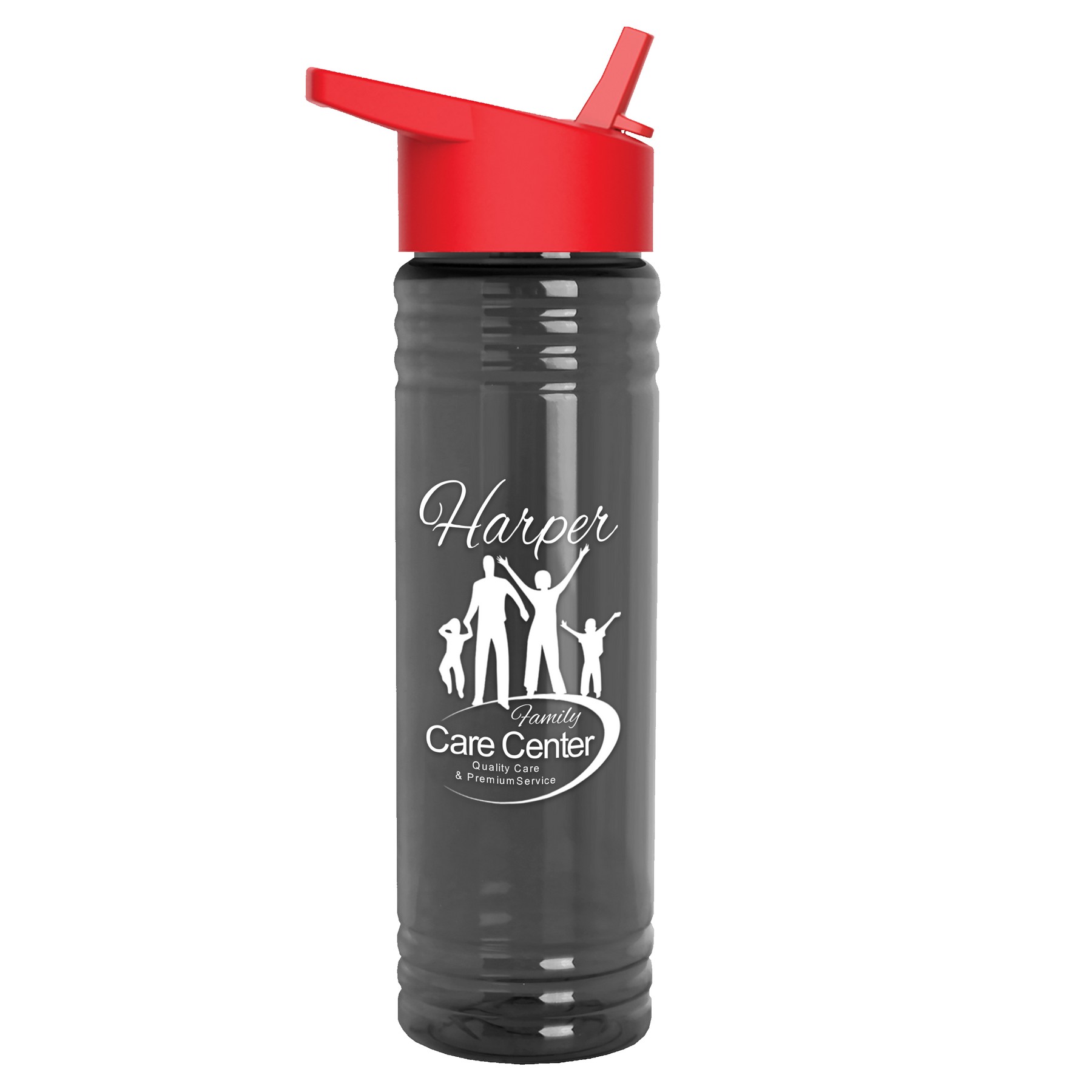 24 Oz. Slim Fit Upcycle Rpet Bottle w/Flip Straw Lid 1