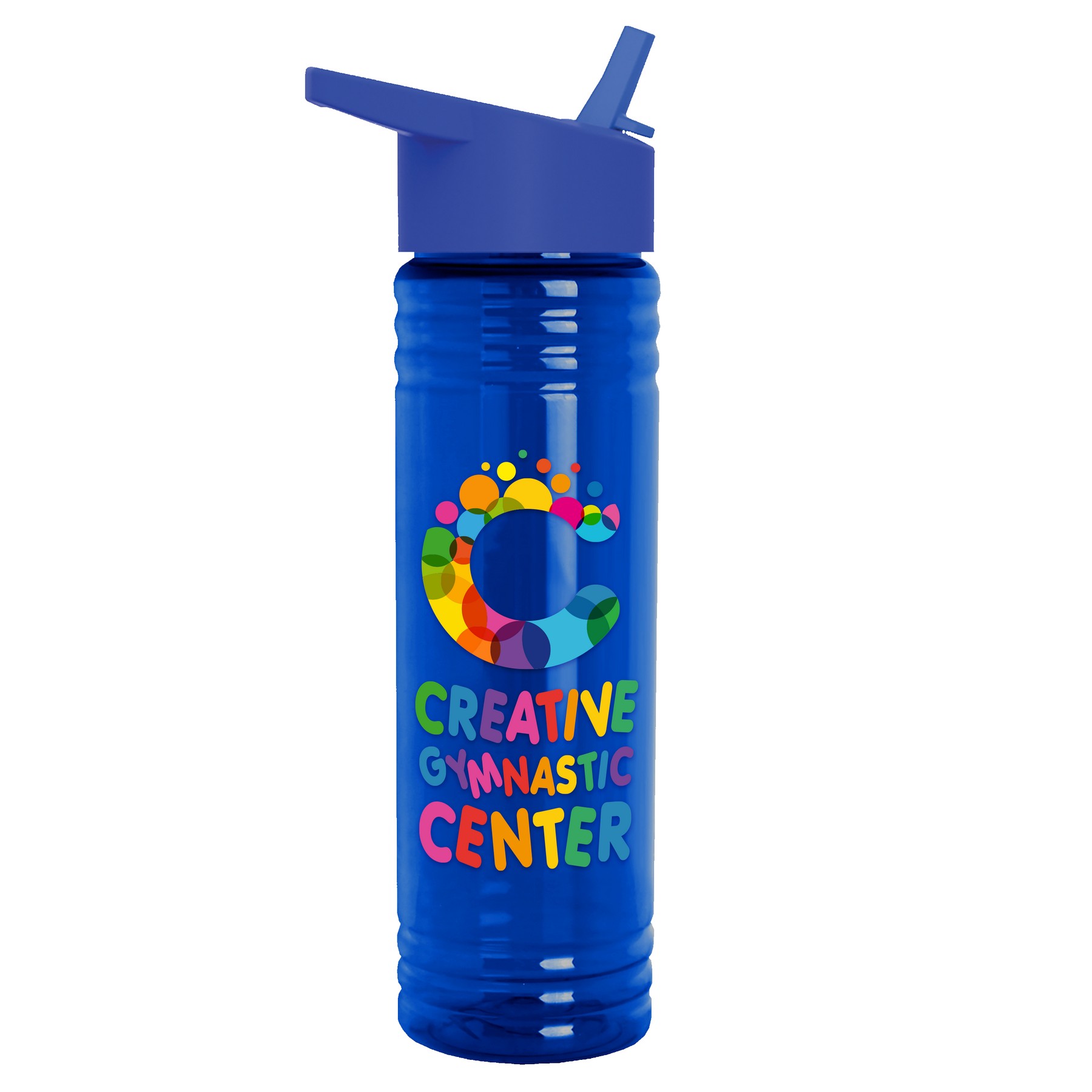 24 Oz. Slim Fit Upcycle Rpet Bottle w/Flip Straw Lid 1
