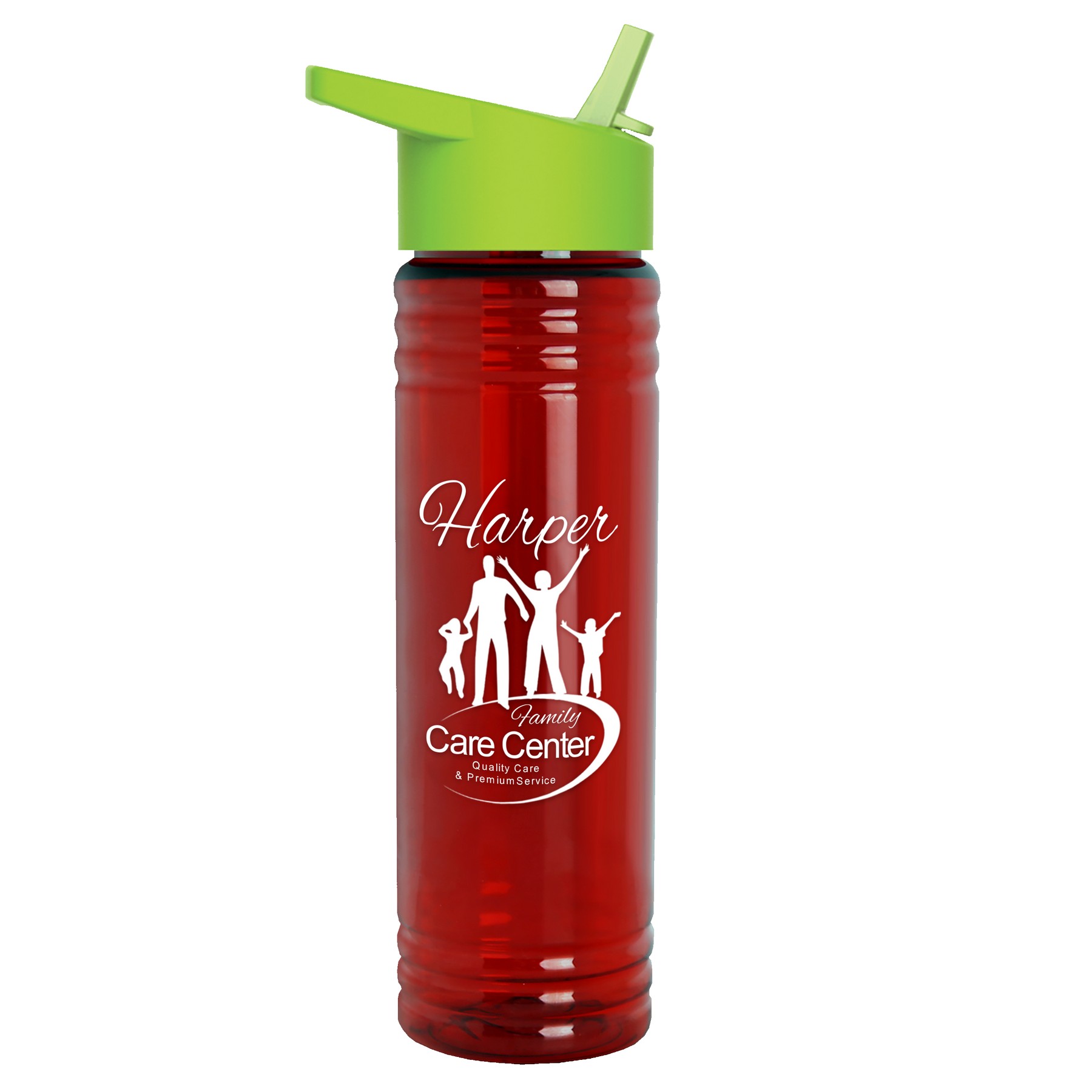 24 Oz. Slim Fit Upcycle Rpet Bottle w/Flip Straw Lid 1