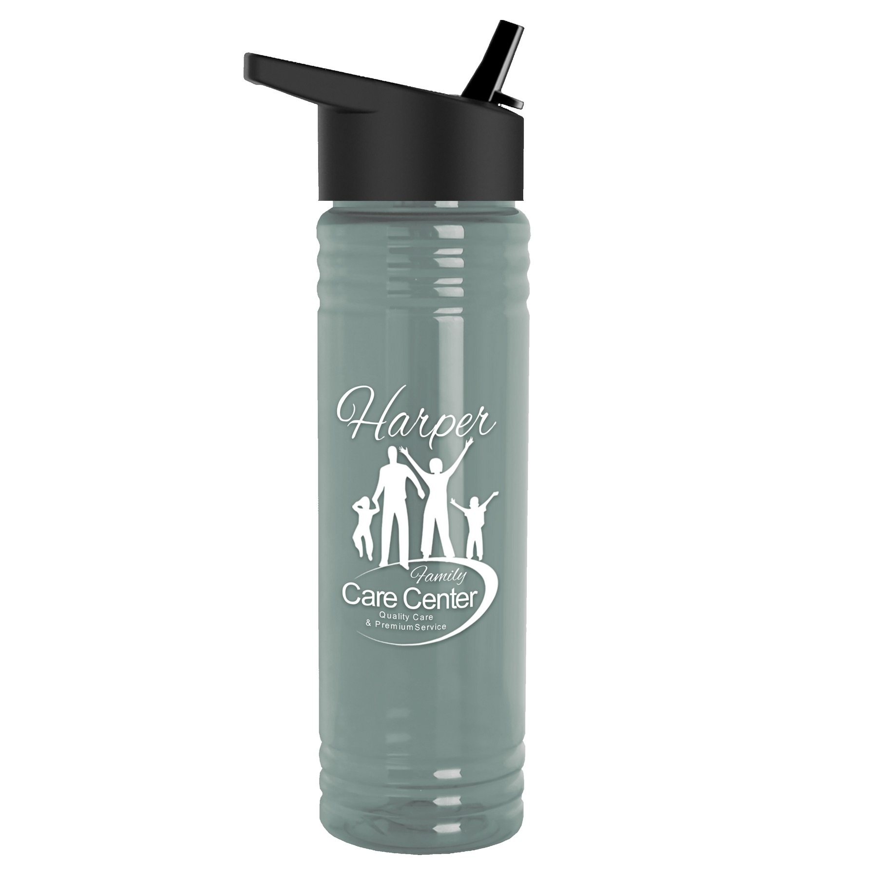 24 Oz. Slim Fit Upcycle Rpet Bottle w/Flip Straw Lid 1
