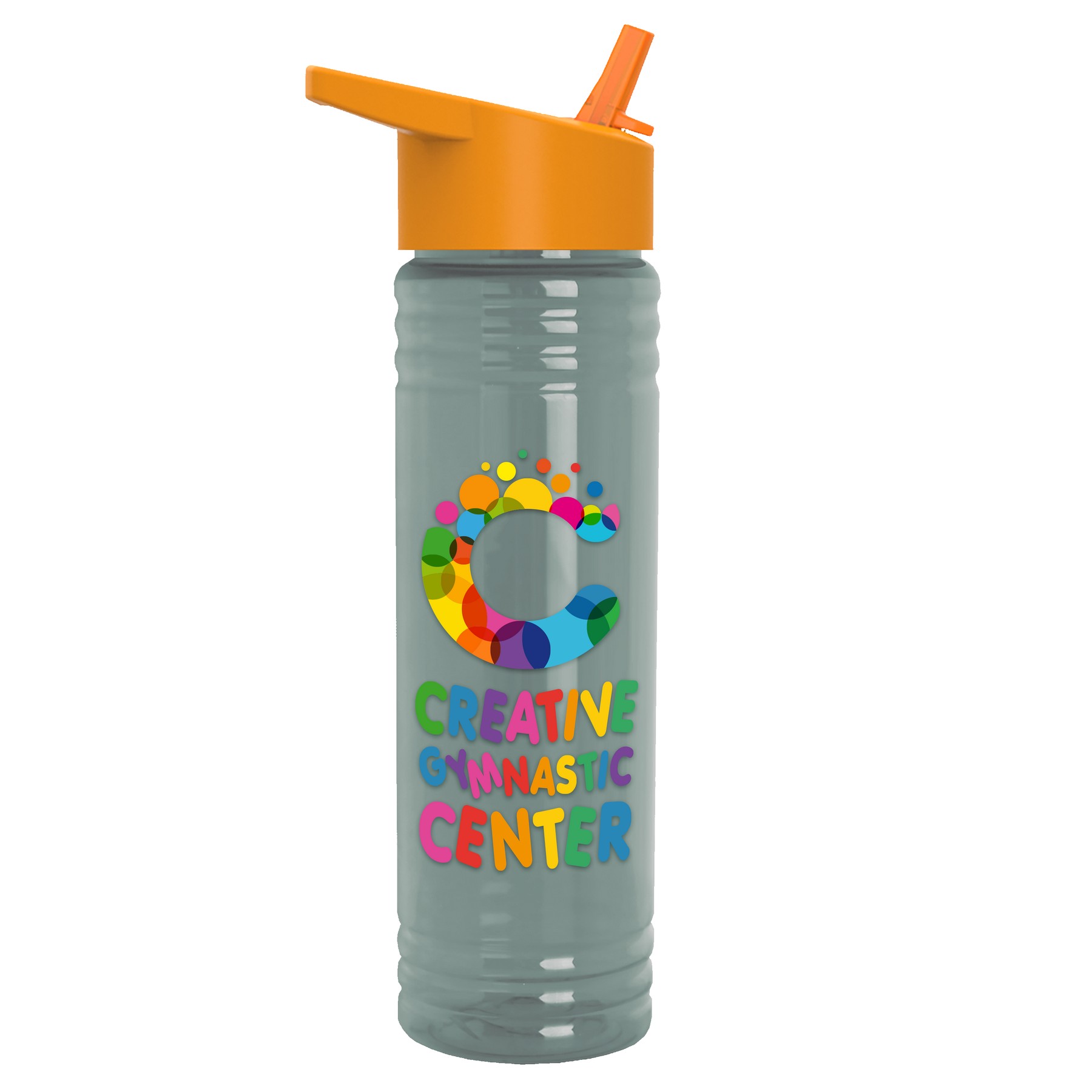 24 Oz. Slim Fit Upcycle Rpet Bottle w/Flip Straw Lid 1