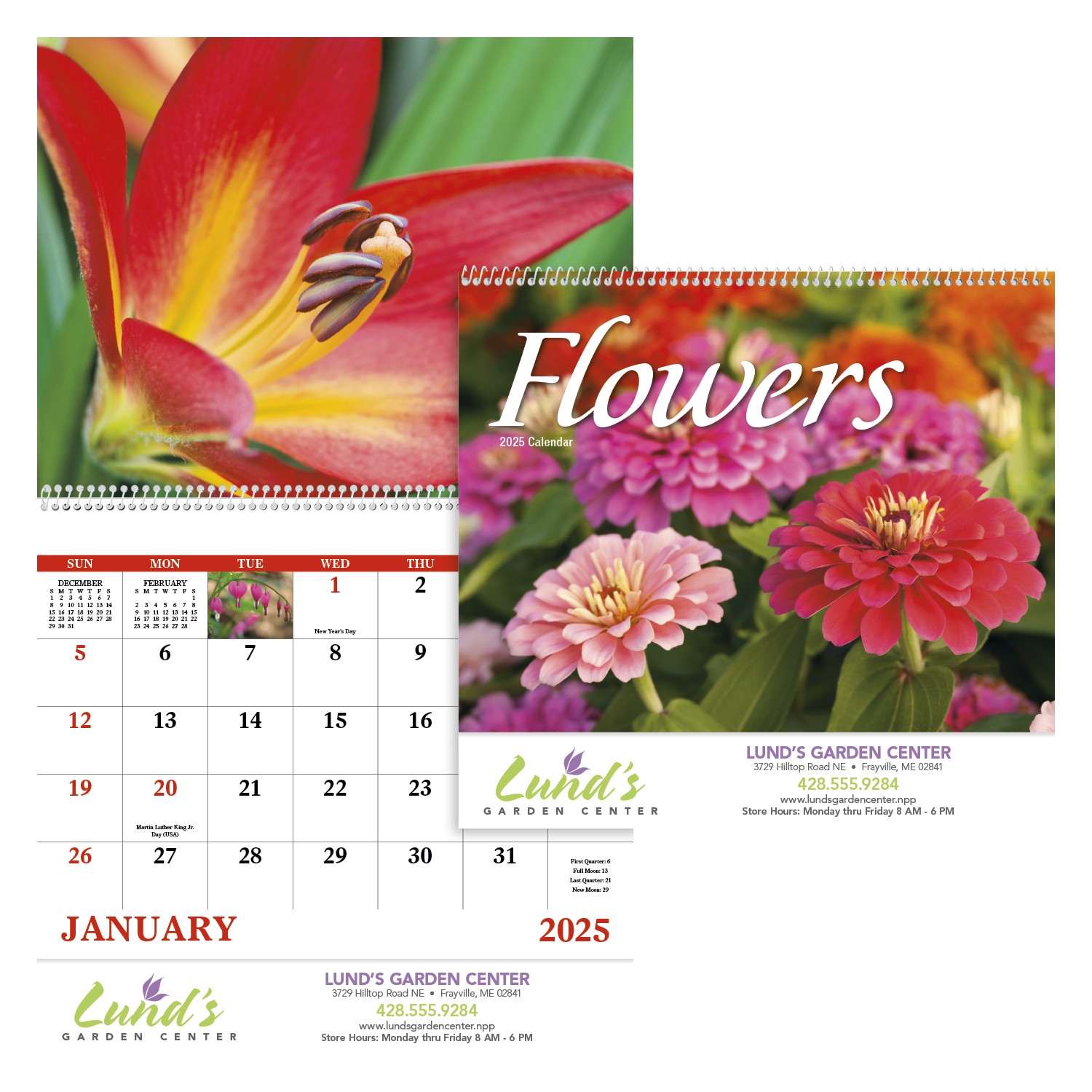 Good Value™ Flowers - Spiral Calendar 2