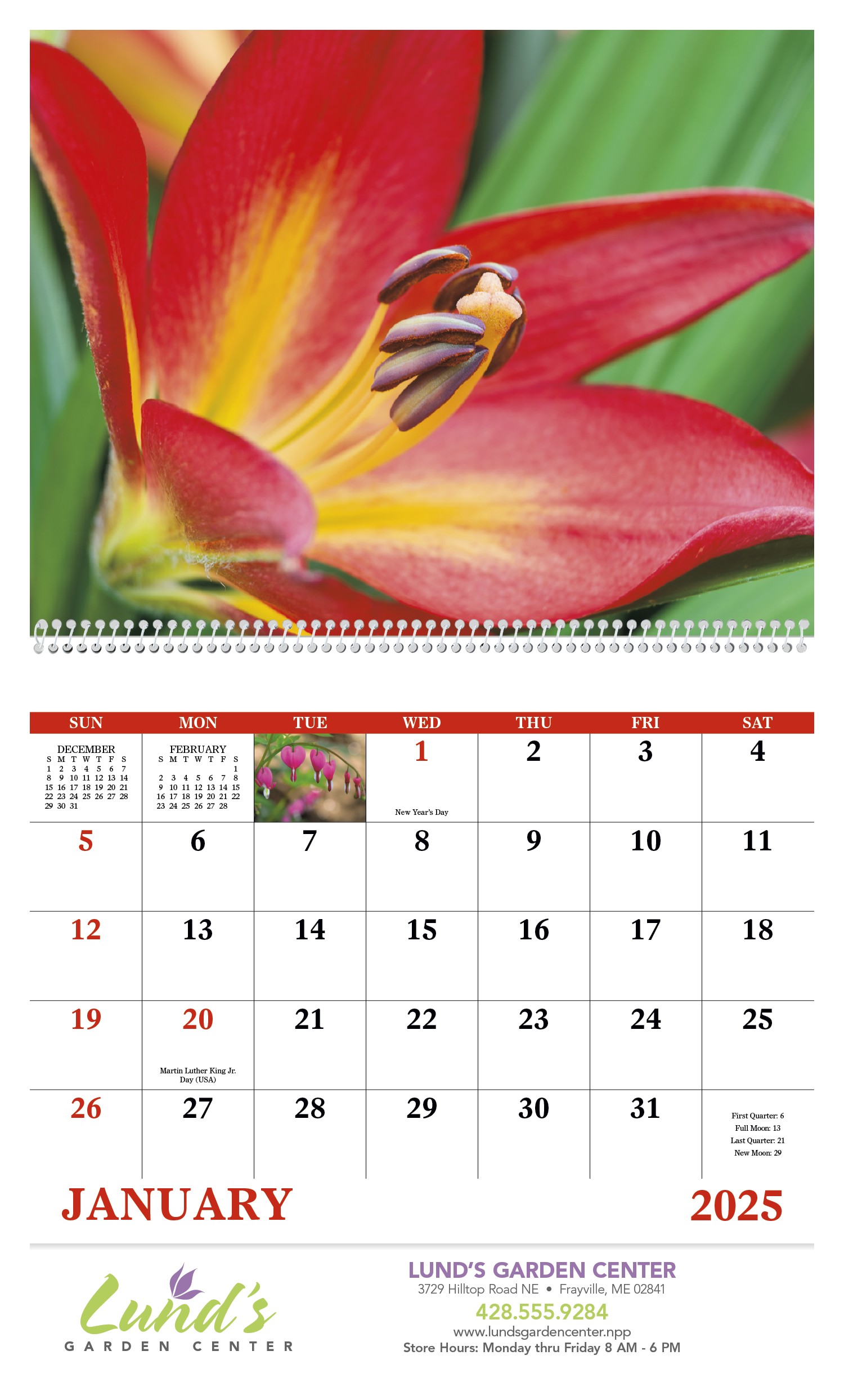 Good Value™ Flowers - Spiral Calendar 2