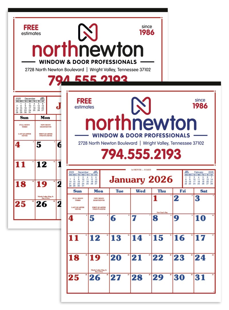 Skinner & Kennedy™ Commercial 12-Sheet Calendar 2 Skinner & Kennedy™ Commercial 12-Sheet Calendar 2
