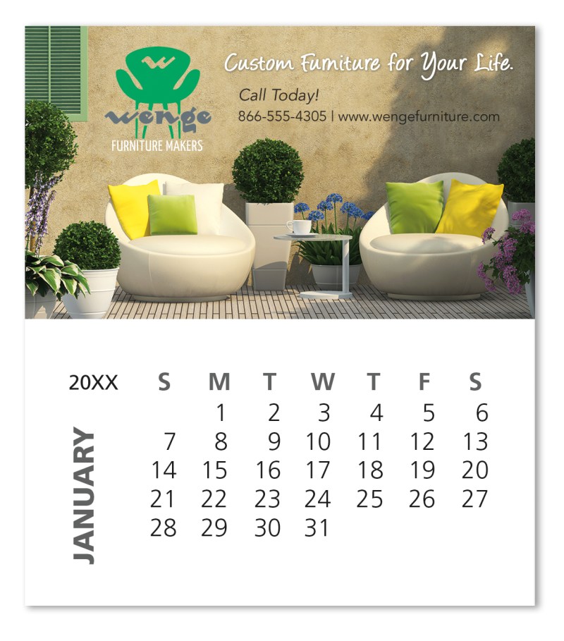 Good Value™ Business Card Magnet with 12-Sheet Calendar 2 Good Value™ Business Card Magnet with 12-Sheet Calendar 2