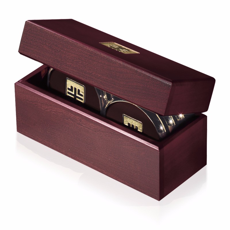 JAFFA® Six Coasters with Solid Cherry Chest 2
