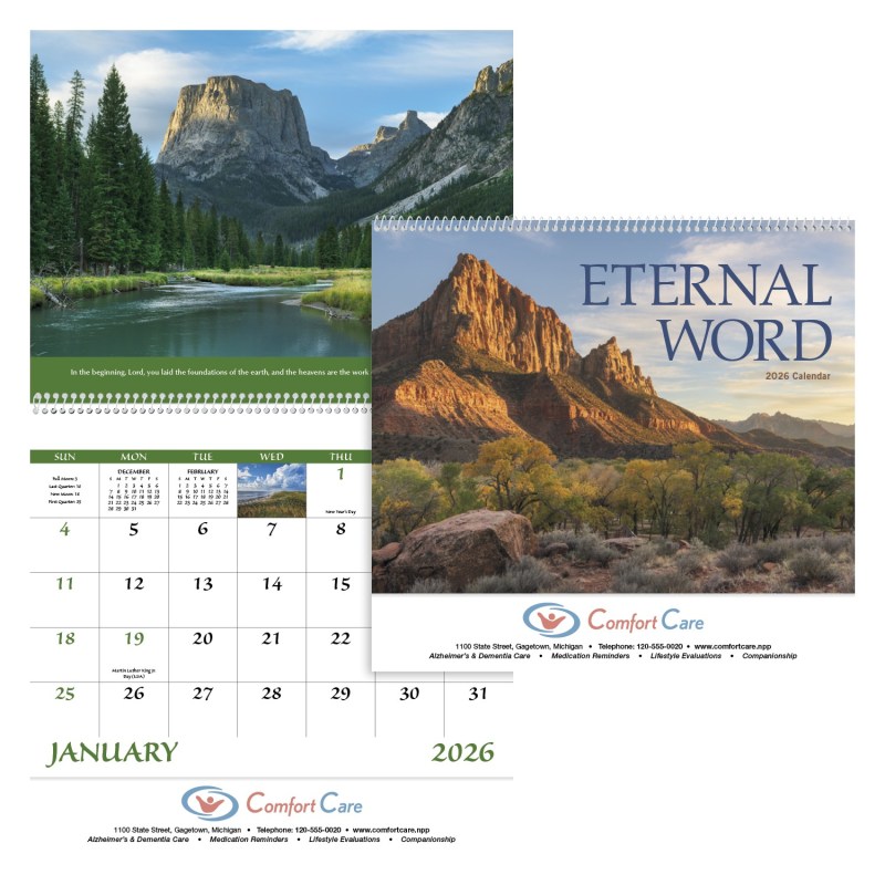 Good Value™ Eternal Word w Pre-Planning Sheet - Spiral Calendar 2 Good Value™ Eternal Word w Pre-Planning Sheet - Spiral Calendar 2