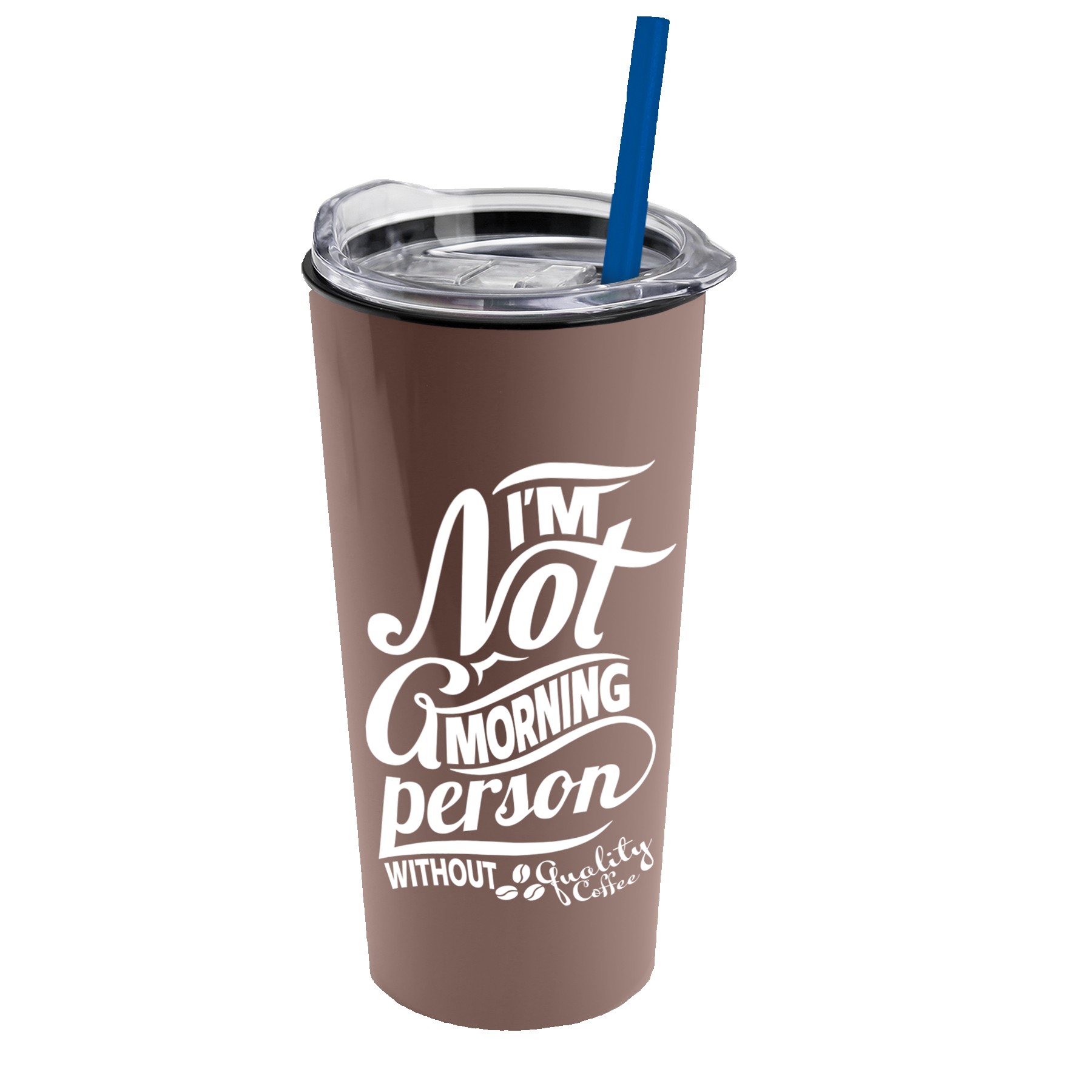 Garyline® Roadmaster Travel Tumbler with Slider Lid and Straw - 18 oz. 2