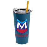 Garyline® Roadmaster Travel Tumbler with Slider Lid and Straw - 18 oz. - AC18XS_steelblue_cup_clear_lid_translucentorange_straw_full.png Garyline® Roadmaster Travel Tumbler with Slider Lid and Straw - 18 oz. - AC18XS_steelblue_cup_clear_lid_translucentorange_straw_full.png