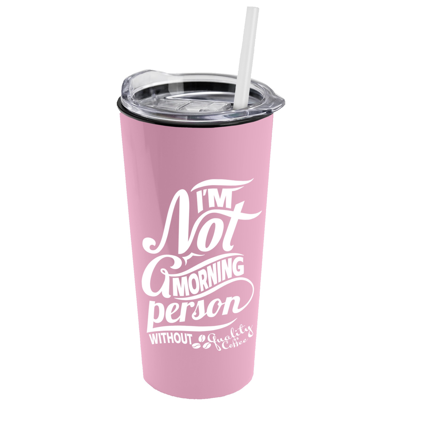 Garyline® Roadmaster Travel Tumbler with Slider Lid and Straw - 18 oz. 2