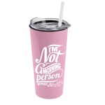 Garyline® Roadmaster Travel Tumbler with Slider Lid and Straw - 18 oz. - AC18XS_AWARENESSPINK_CLEAR_FROST_WHITE_1C.png Garyline® Roadmaster Travel Tumbler with Slider Lid and Straw - 18 oz. - AC18XS_AWARENESSPINK_CLEAR_FROST_WHITE_1C.png
