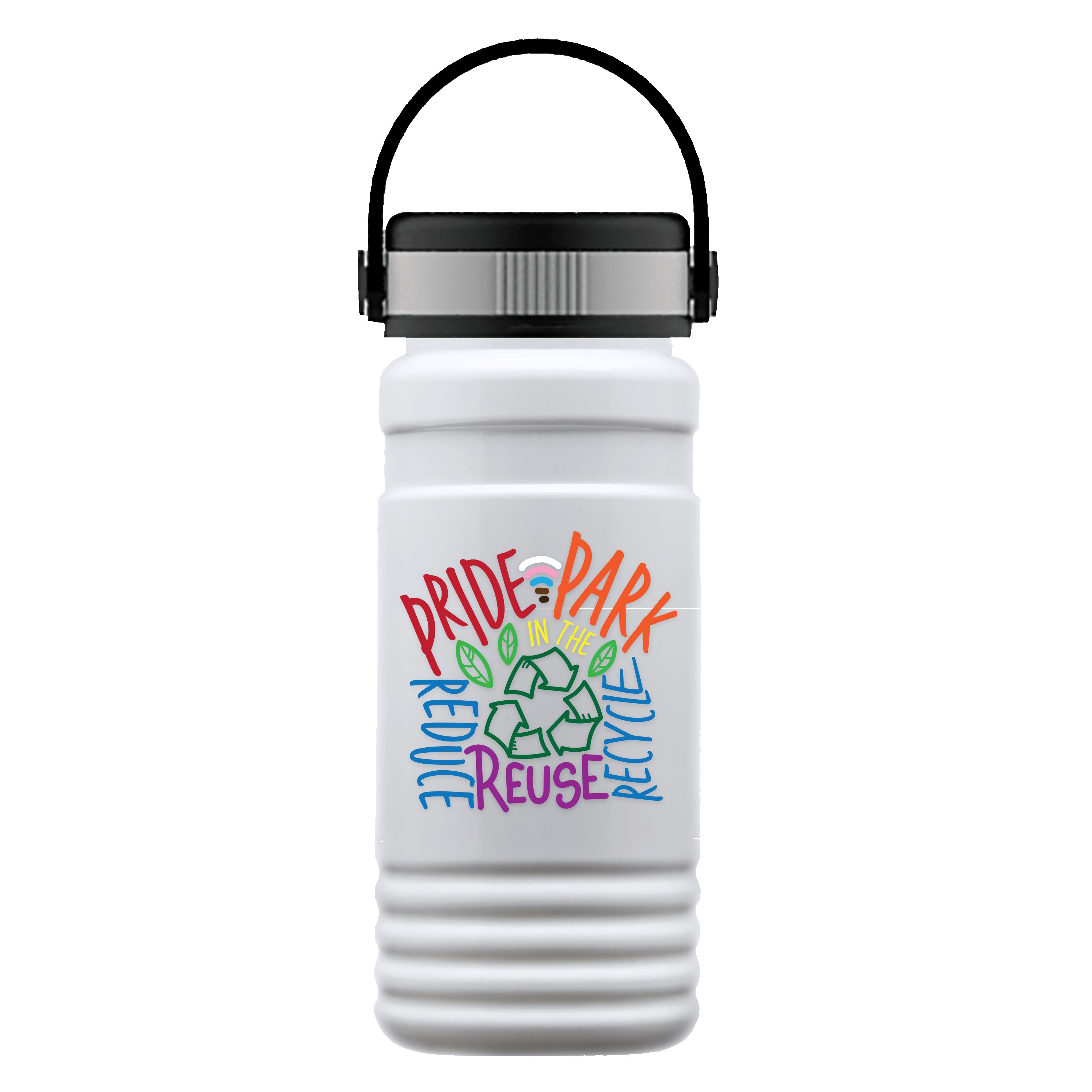 Garyline® RPET Bottle with Grip Lid - 20 oz. 2