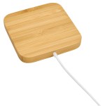 Good Value™ Bamboo Magnet-Hold 15W Wireless Charger - 32458 angled blank image Good Value™ Bamboo Magnet-Hold 15W Wireless Charger - 32458 angled blank image