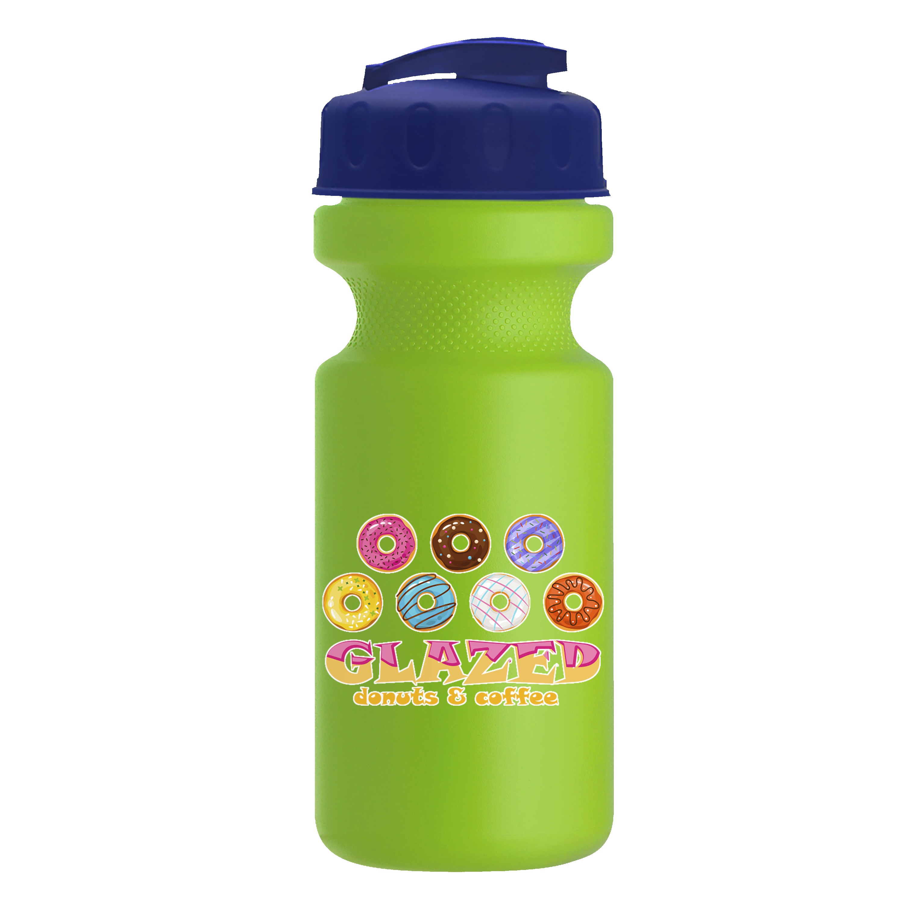Garyline® Recycled Bike Bottle with Flip-Top Lid - 22 oz. 2