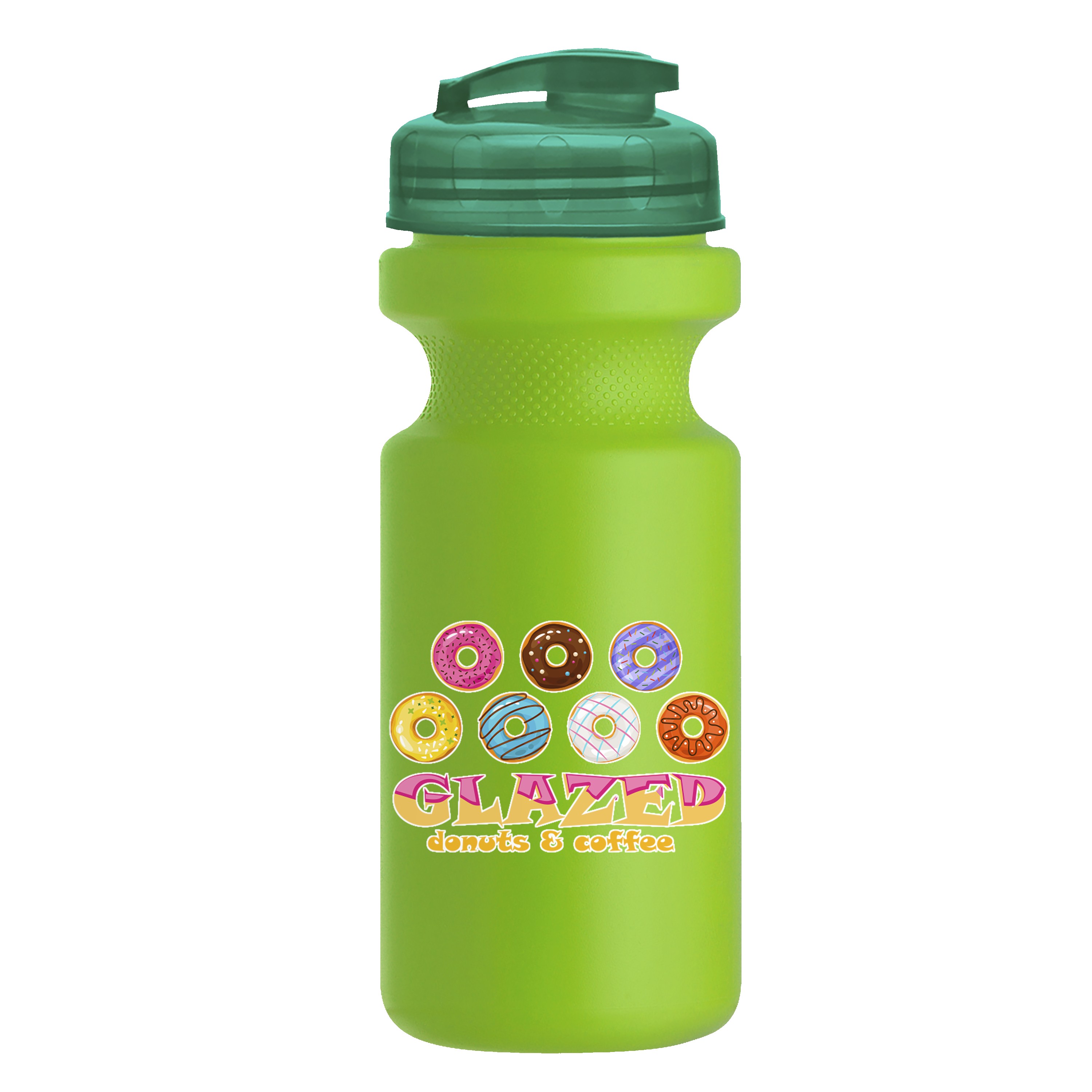 Garyline® Recycled Bike Bottle with Flip-Top Lid - 22 oz. 2