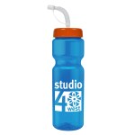 Garyline® Champ Bottle with Straw Lid - 28 oz. - TB28S_translucentblue_bottle_orange_lidwithstraw_1c.png Garyline® Champ Bottle with Straw Lid - 28 oz. - TB28S_translucentblue_bottle_orange_lidwithstraw_1c.png
