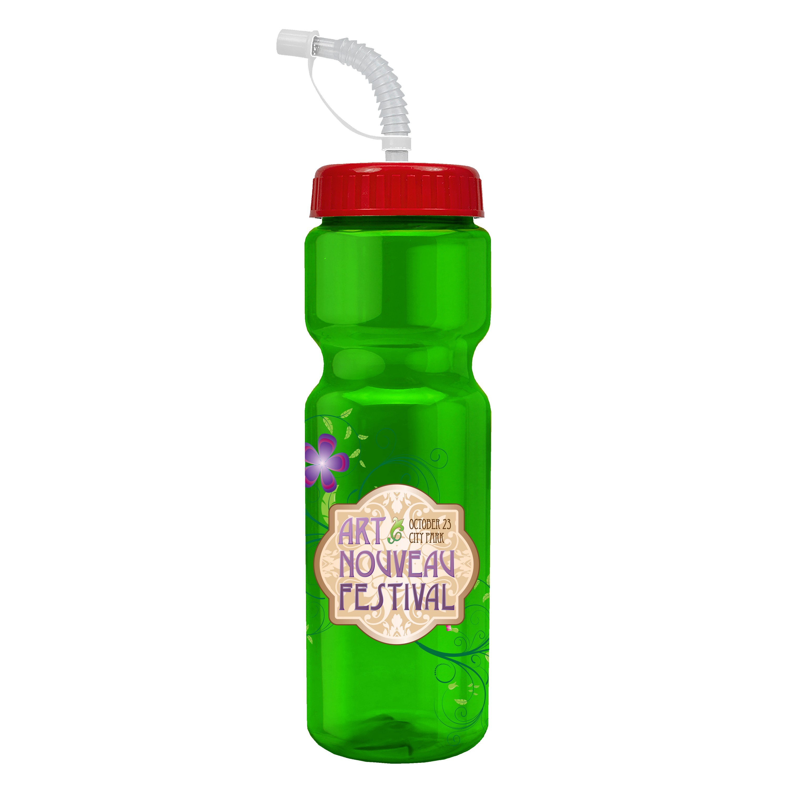 Garyline® Champ Bottle with Straw Lid - 28 oz. 2