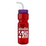 Garyline® Champ Bottle with Straw Lid - 28 oz. - TB28S_translucentred_bottle_violet_lidwithstraw_1c.png Garyline® Champ Bottle with Straw Lid - 28 oz. - TB28S_translucentred_bottle_violet_lidwithstraw_1c.png