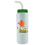 Garyline® Quart Sport Bottle with Straw Lid - 32 oz. - WB32S_frost_bottle_green_lid_frost_straw_full.png Garyline® Quart Sport Bottle with Straw Lid - 32 oz. - WB32S_frost_bottle_green_lid_frost_straw_full.png