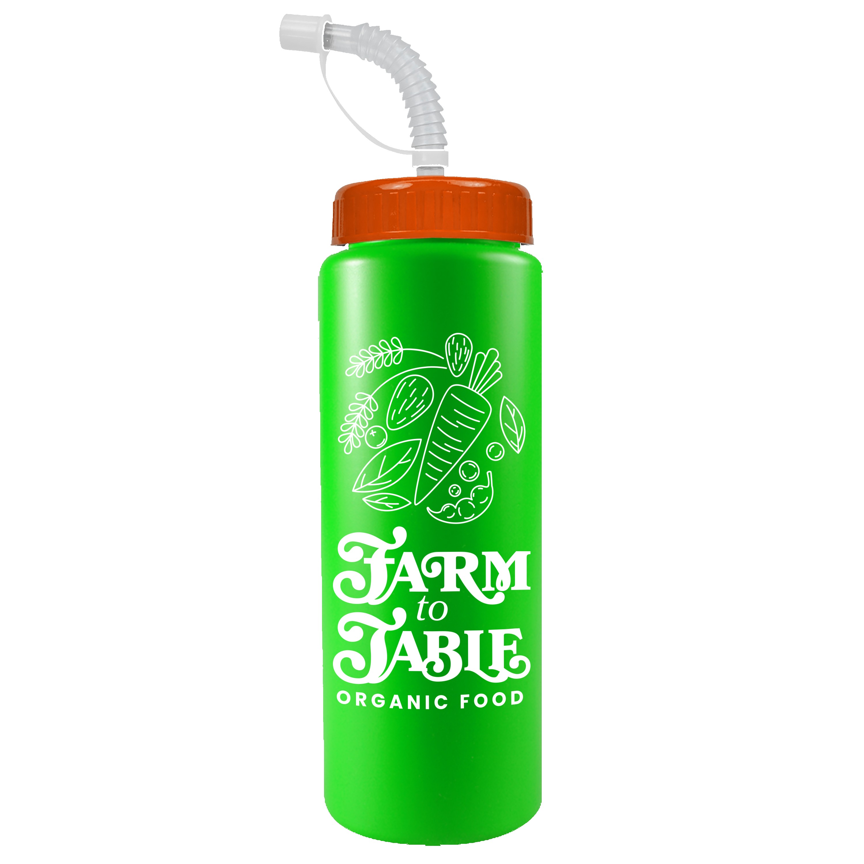 Garyline® Quart Sport Bottle with Straw Lid - 32 oz. 2