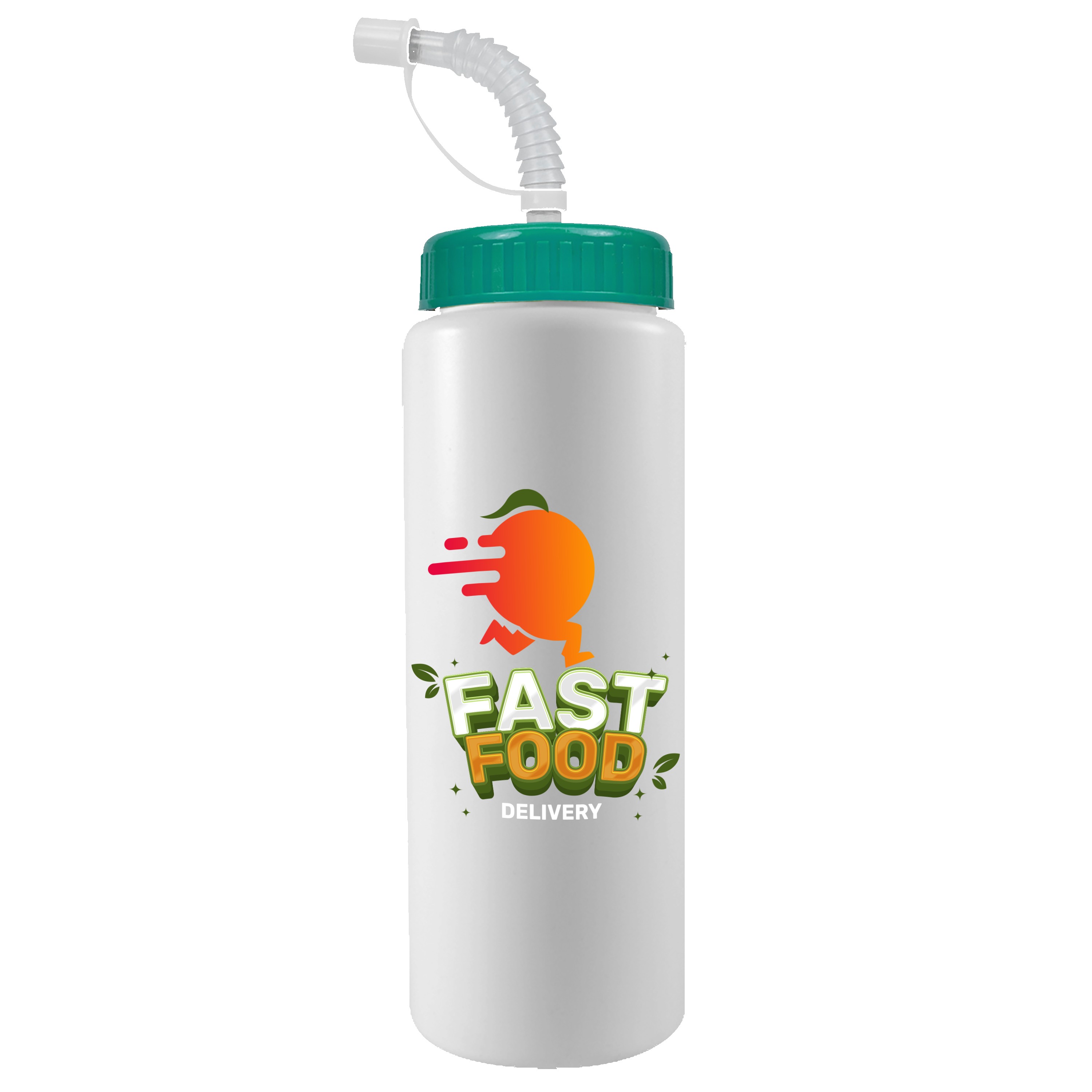 Garyline® Quart Sport Bottle with Straw Lid - 32 oz. 2