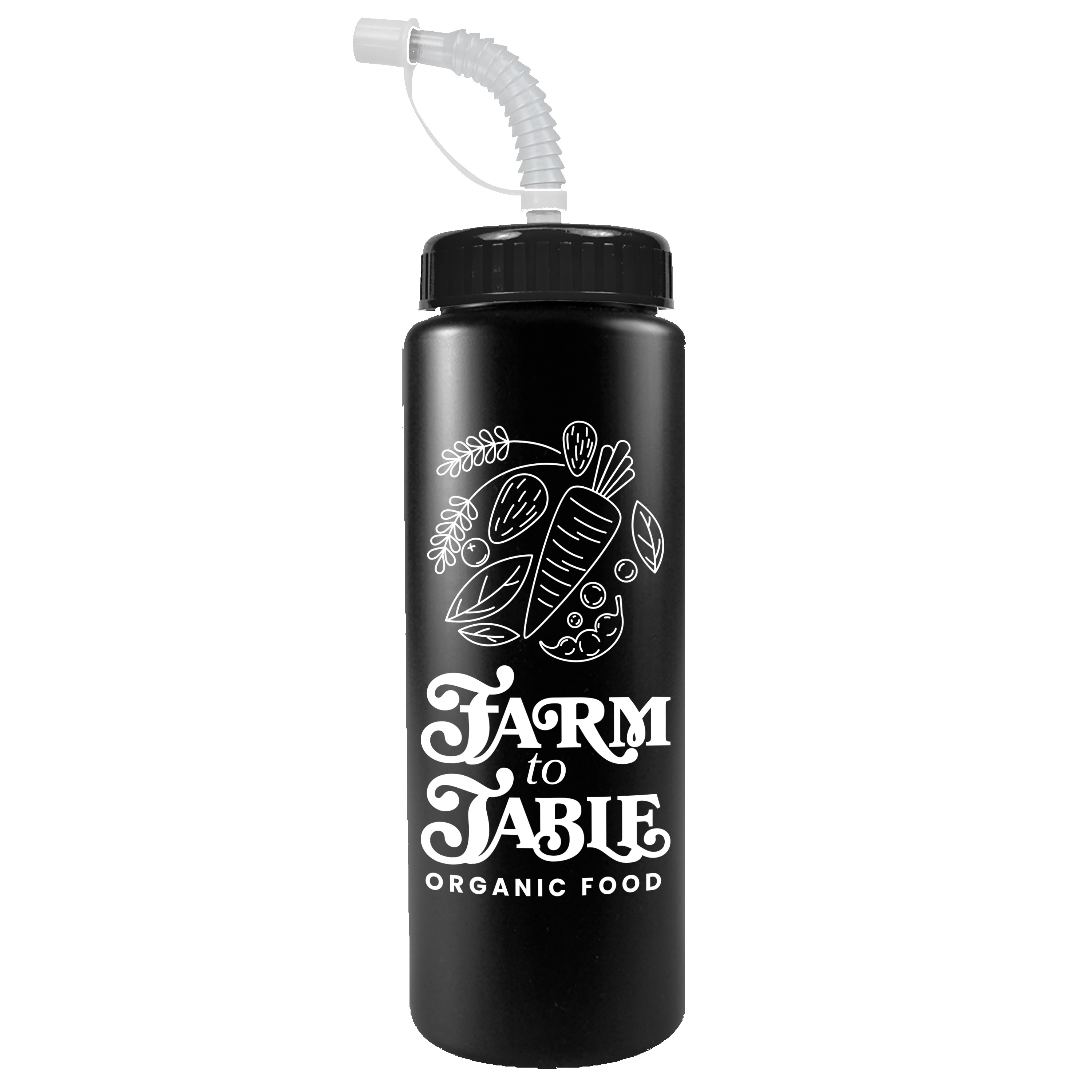 Garyline® Quart Sport Bottle with Straw Lid - 32 oz. 2