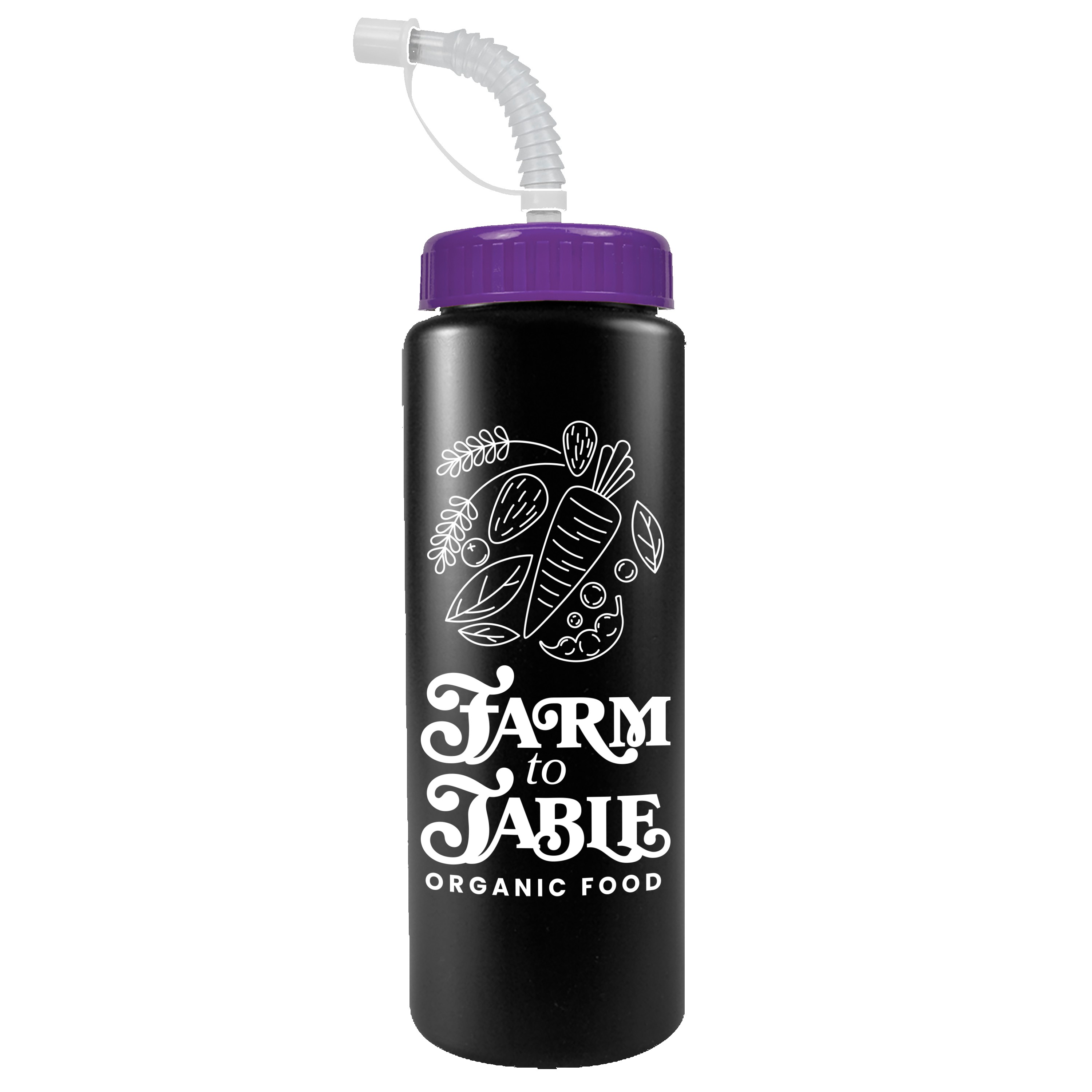 Garyline® Quart Sport Bottle with Straw Lid - 32 oz. 2