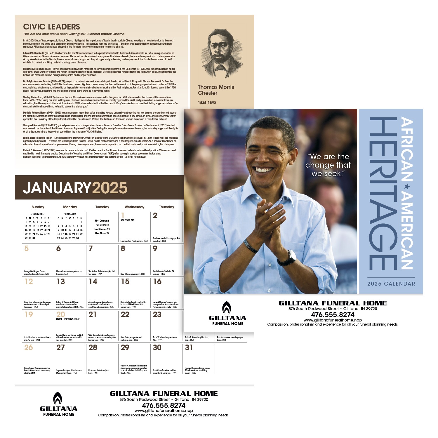 Triumph® Calendars African-American Heritage Barack Obama Calendar 2
