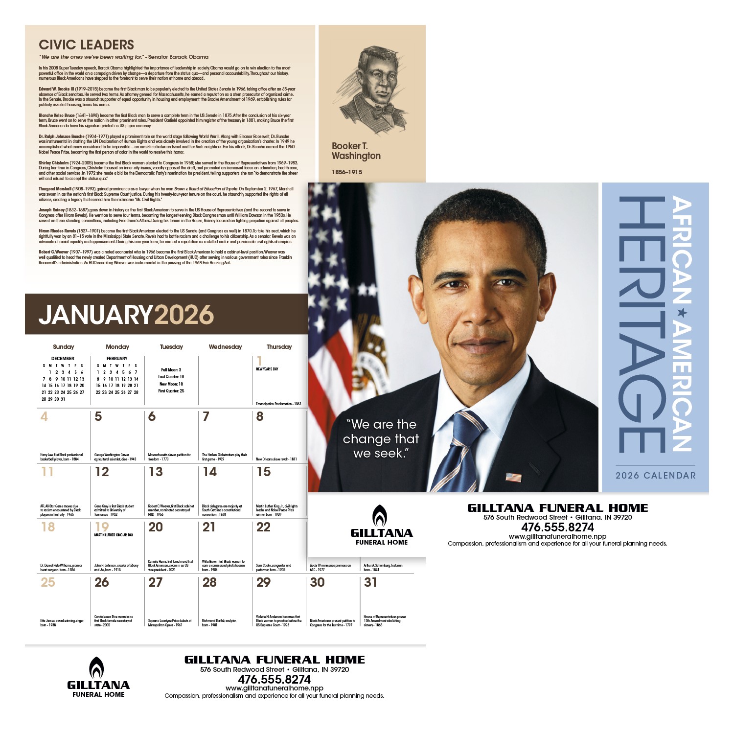 Triumph® Calendars African-American Heritage Barack Obama Calendar 2