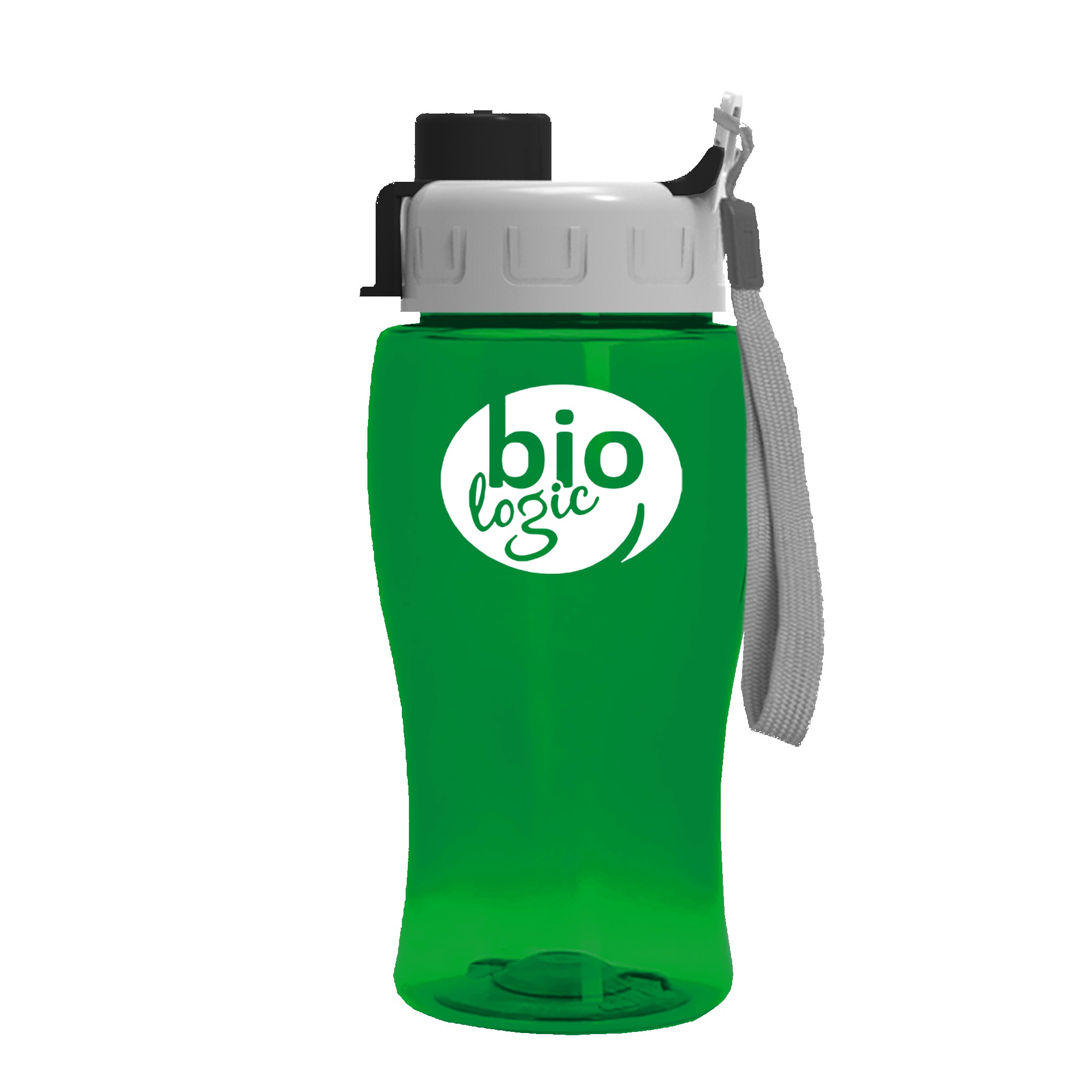18 Oz. Transparent Bottle w/Quick Snap Lid 1