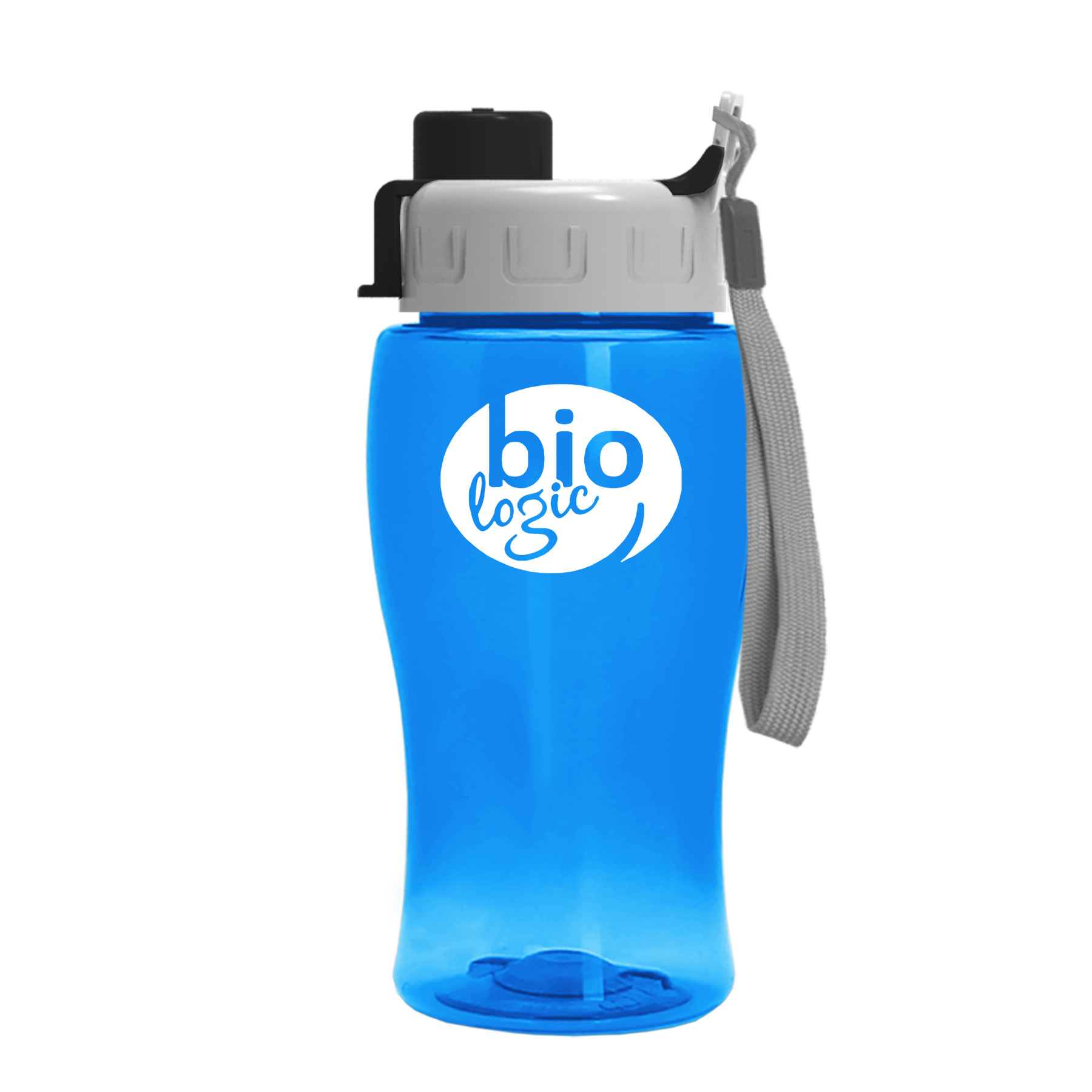 18 Oz. Transparent Bottle w/Quick Snap Lid 1