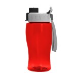 18 Oz. Transparent Bottle w/Quick Snap Lid - Transparent Red-Black 18 Oz. Transparent Bottle w/Quick Snap Lid - Transparent Red-Black