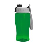 18 Oz. Transparent Bottle w/Quick Snap Lid - Transparent Green-Black 18 Oz. Transparent Bottle w/Quick Snap Lid - Transparent Green-Black