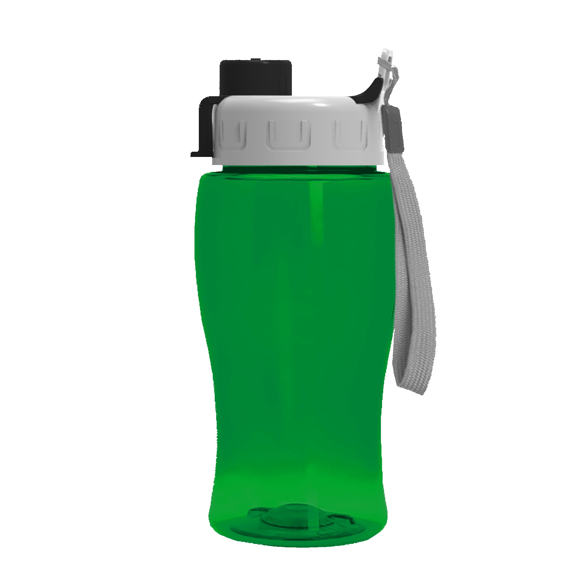 18 Oz. Transparent Bottle w/Quick Snap Lid 1