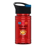 Garyline® Mini RPET Bottle with Pop-Up Lid - 16 oz. - RP16P_translucentred_bottle_blackwithblue_lid_full.png Garyline® Mini RPET Bottle with Pop-Up Lid - 16 oz. - RP16P_translucentred_bottle_blackwithblue_lid_full.png
