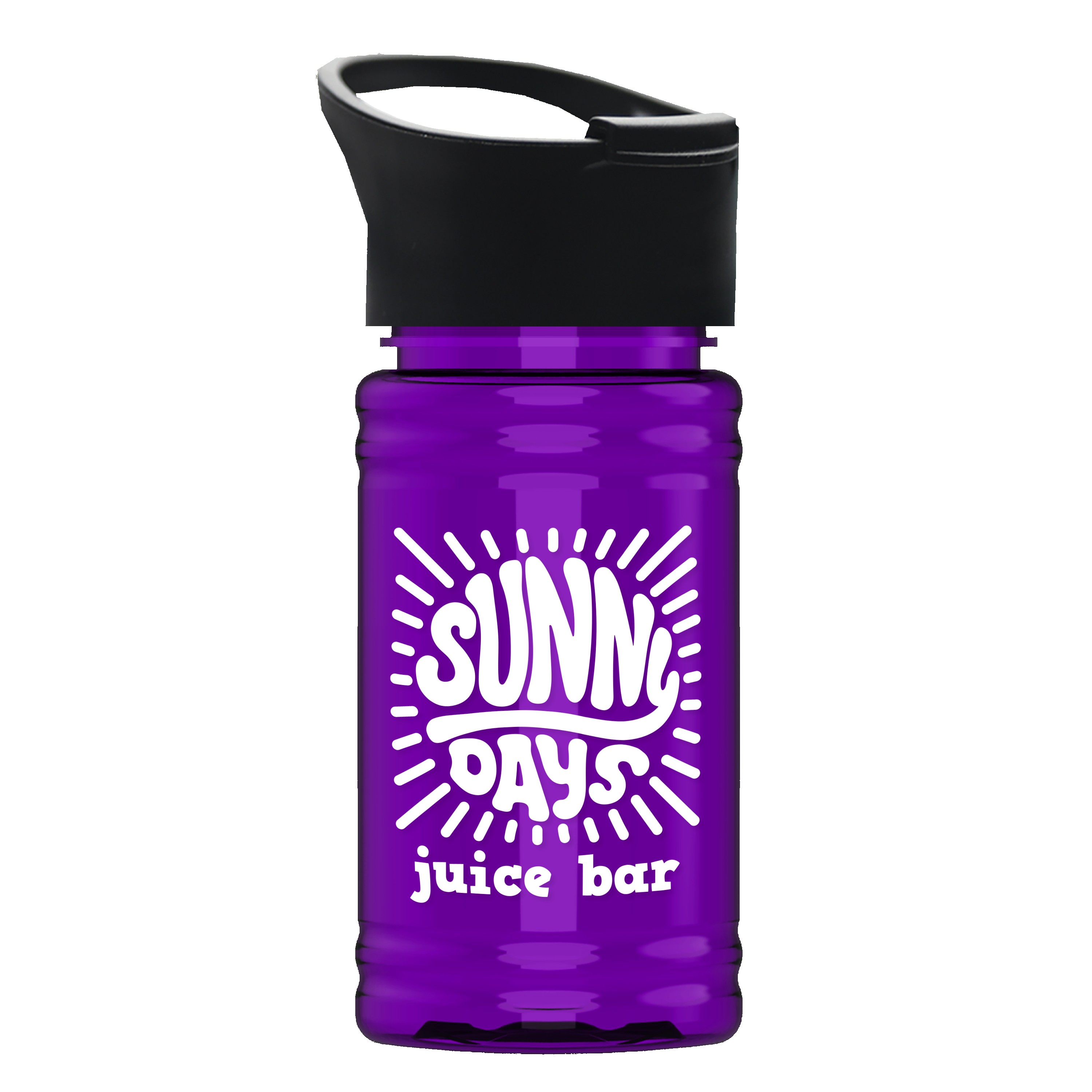 Garyline® Mini RPET Bottle with Pop-Up Lid - 16 oz. 2