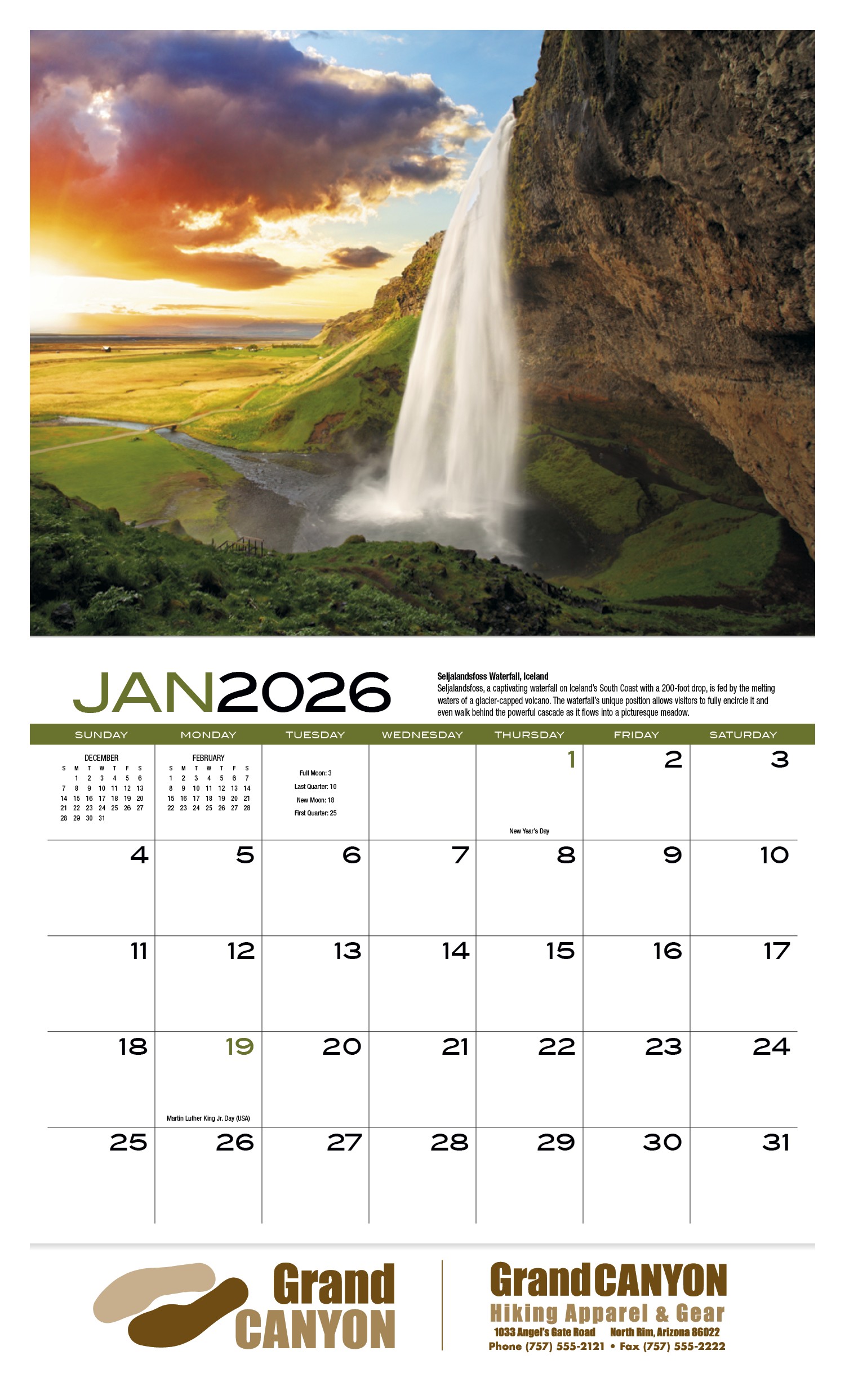 HotLine® Products Earth Appointment Calendar - Stapled 2