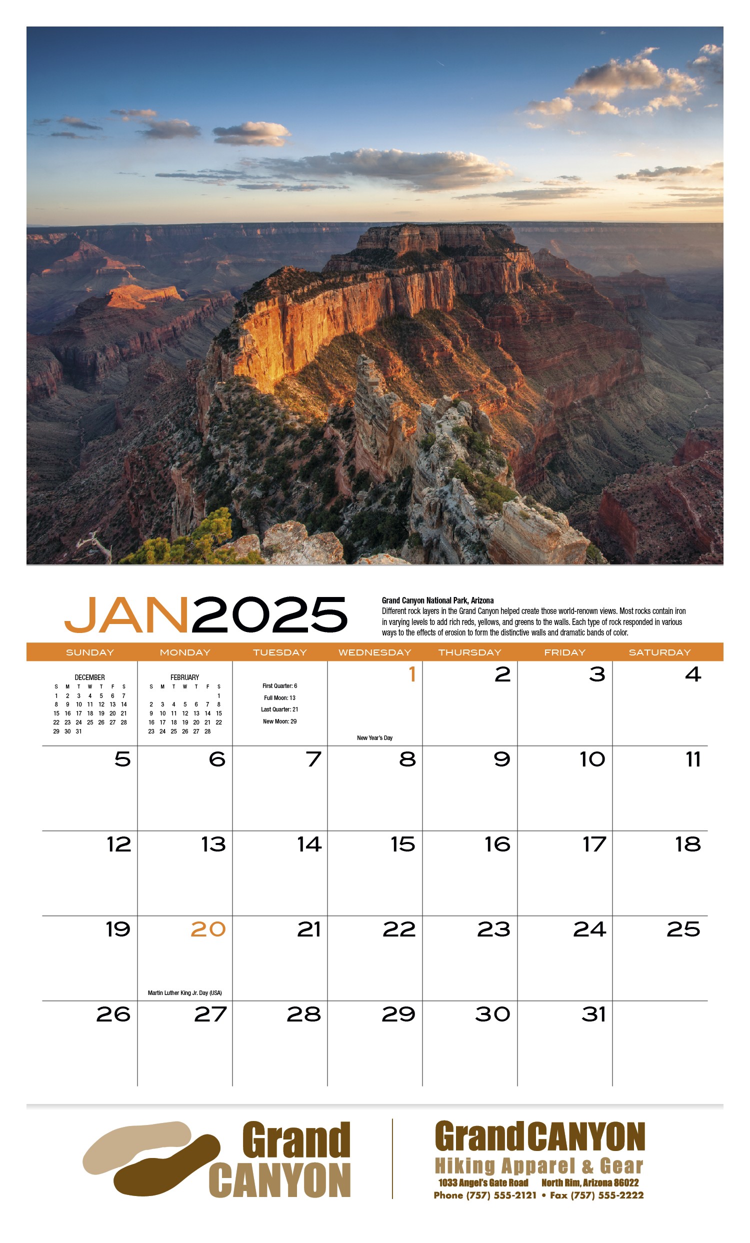 HotLine® Products Earth Appointment Calendar - Stapled 2